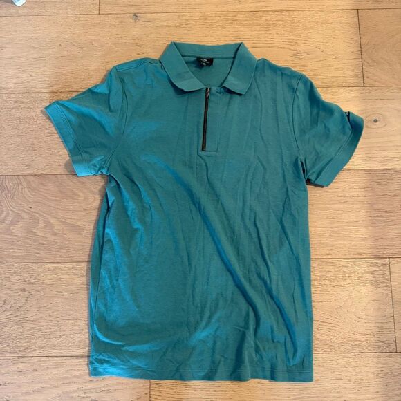 ADRIANO GOLDSCHMIED Mens collared short sleeve green size medium m8 - Picture 2 of 5